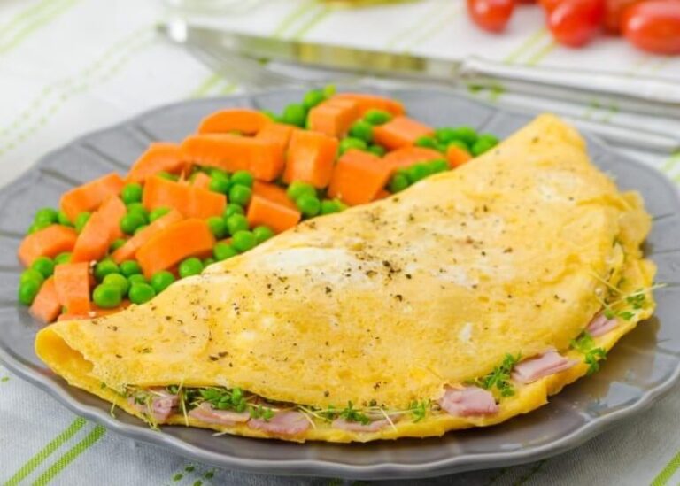 47 芝士火腿奄列 Cheesy Ham Omelette (2)